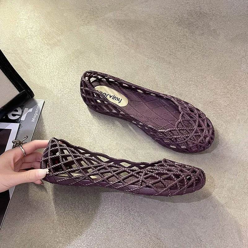 Round Toe Flats Slip-Ons - Valley Mimosa