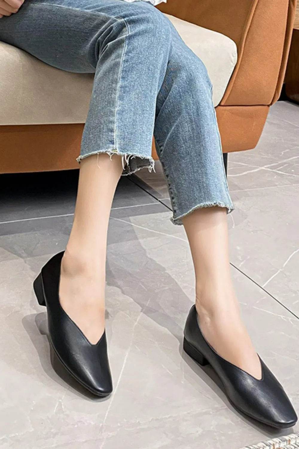 Square Toe Flats Loafers & Slip-Ons - Valley Mimosa