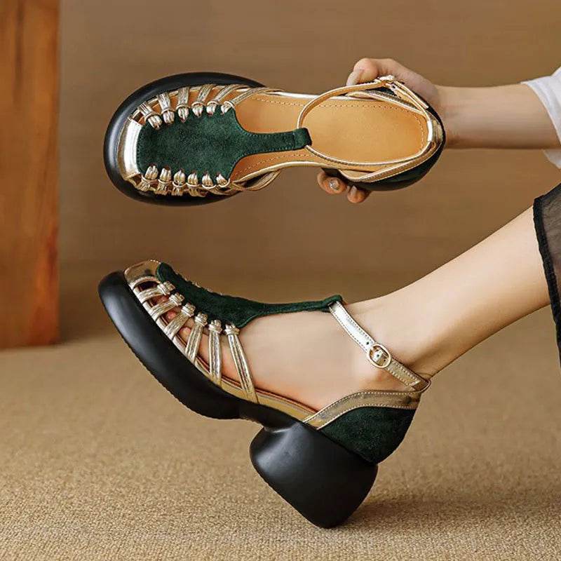Round Toe Platform Sandals - Valley Mimosa
