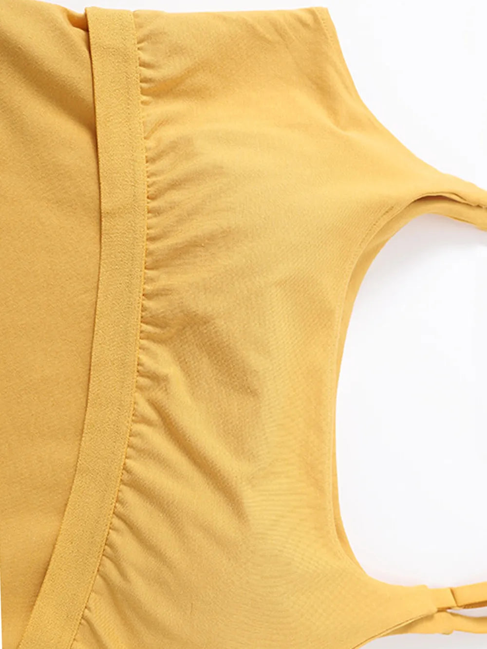 Scoop Neck Cropped Cami with Chest Pads - Valley Mimosa