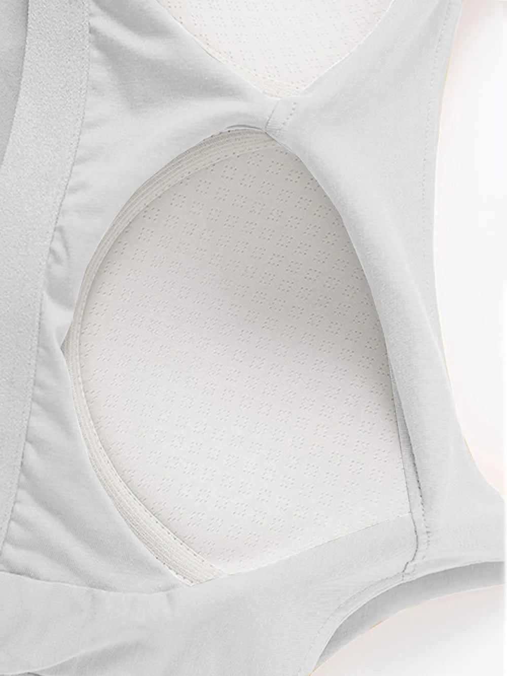 Scoop Neck Cropped Cami with Chest Pads - Valley Mimosa