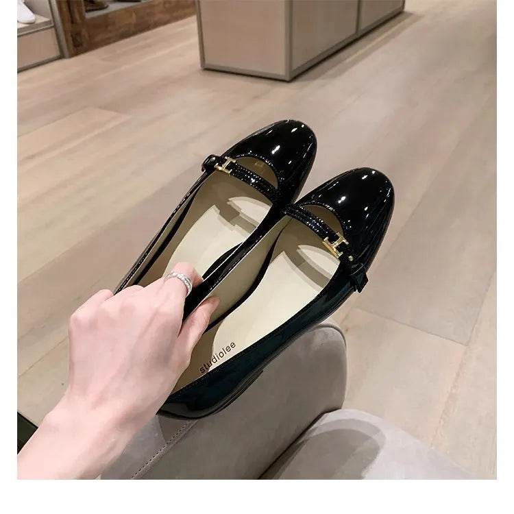 Round Toe Flats Slip-Ons - Valley Mimosa