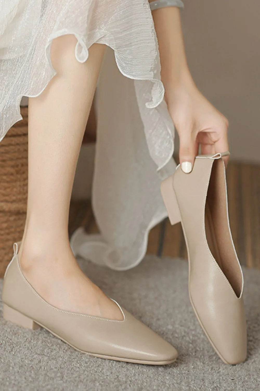 Square Toe Flats Loafers & Slip-Ons - Valley Mimosa