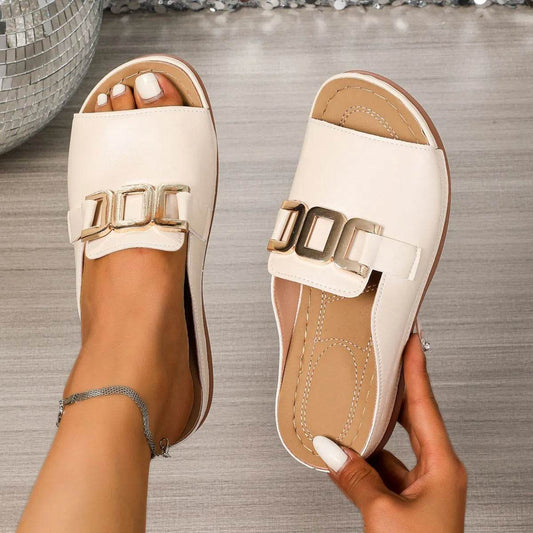 Peep Toe Platform Sandals - Valley Mimosa