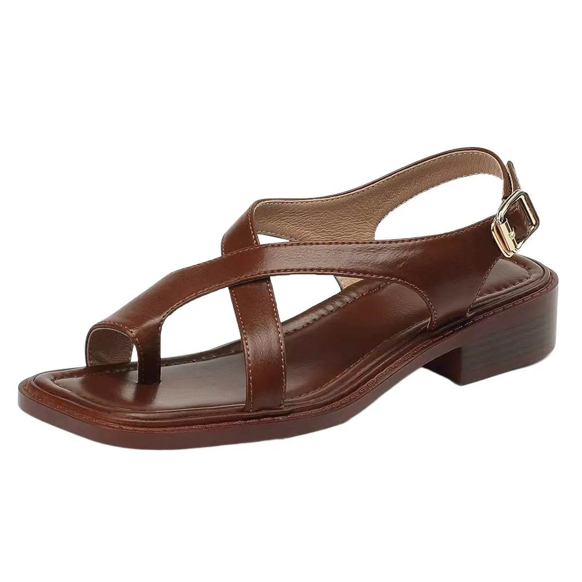 Toe Loop Flats Sandals - Valley Mimosa