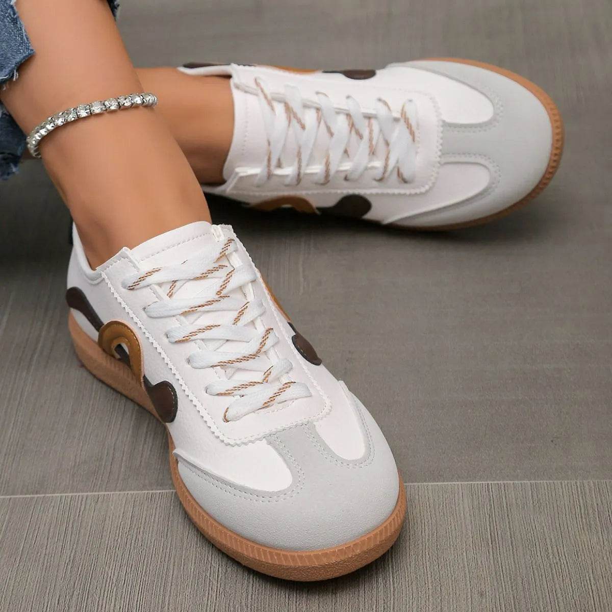 Round Toe Flats Sneakers - Valley Mimosa