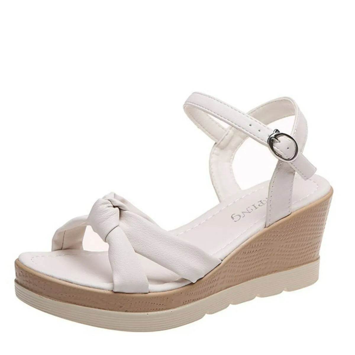 Open Toe Wedge Sandals - Valley Mimosa