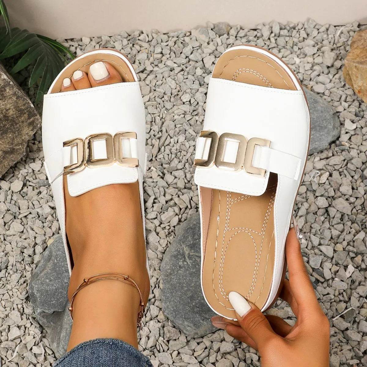 Peep Toe Platform Sandals - Valley Mimosa