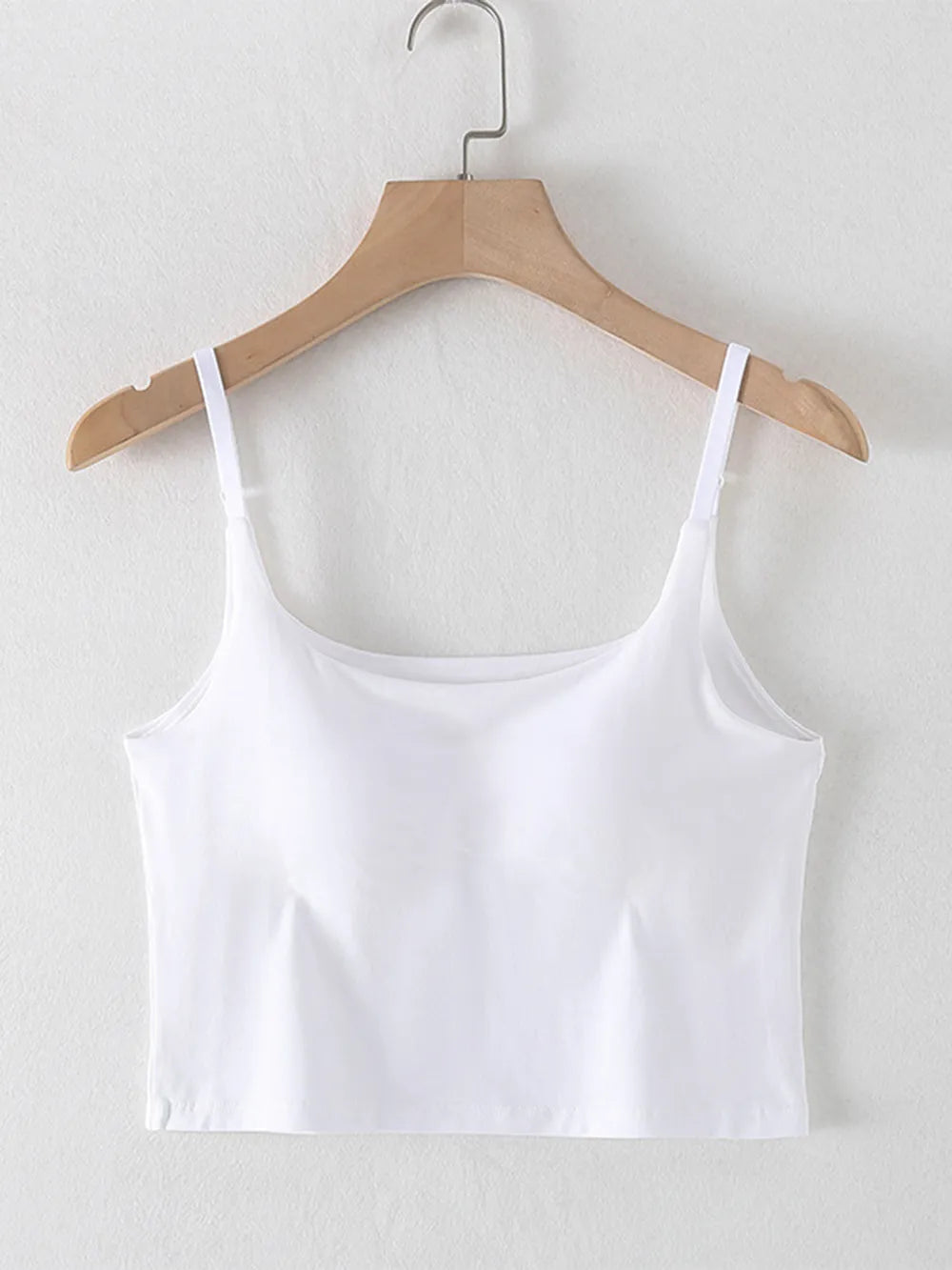 Scoop Neck Cropped Cami with Chest Pads - Valley Mimosa