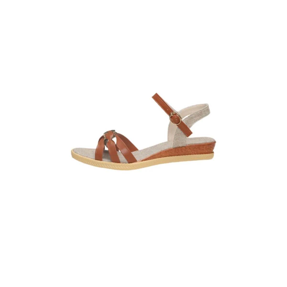 Open Toe Wedge Sandals - Valley Mimosa