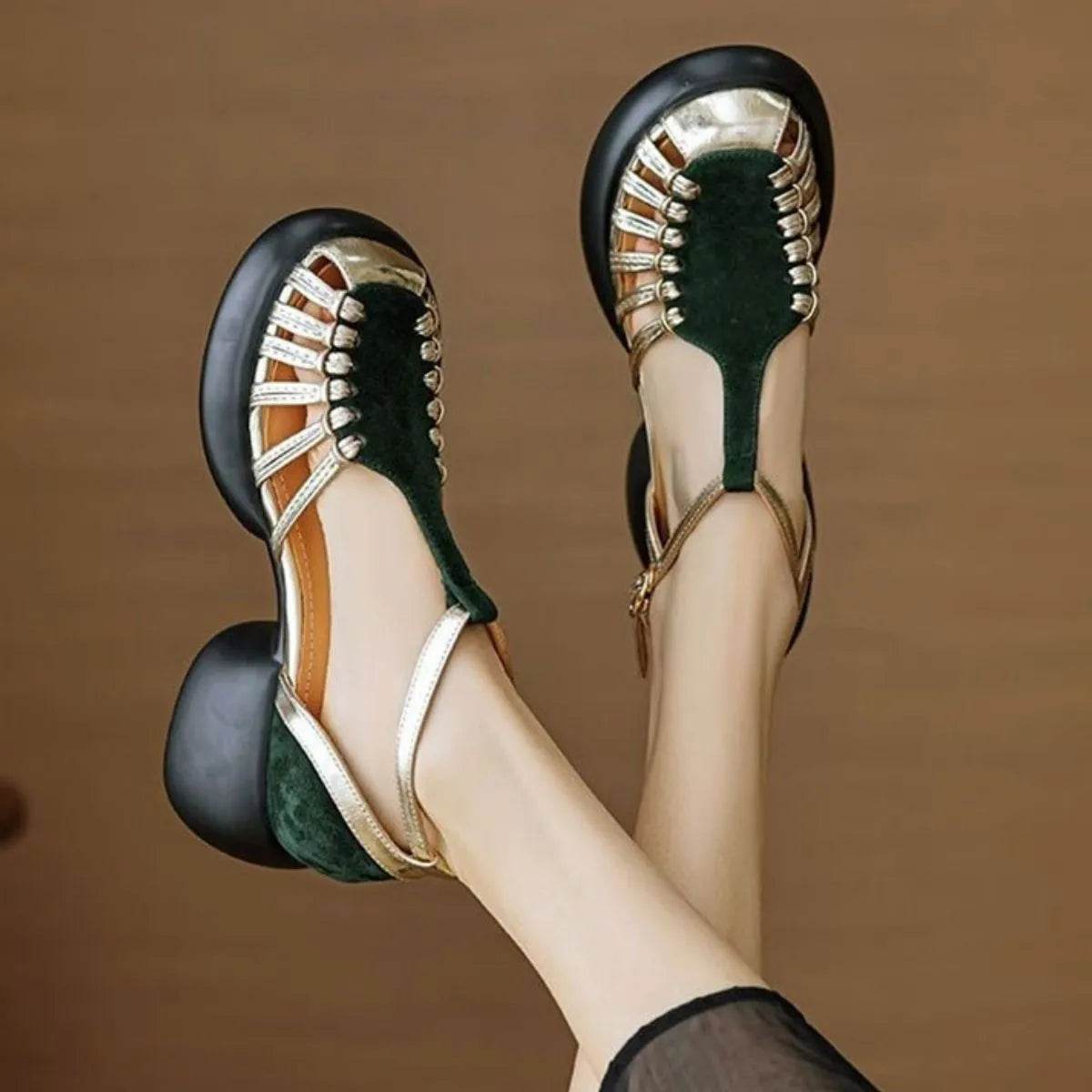 Round Toe Platform Sandals - Valley Mimosa