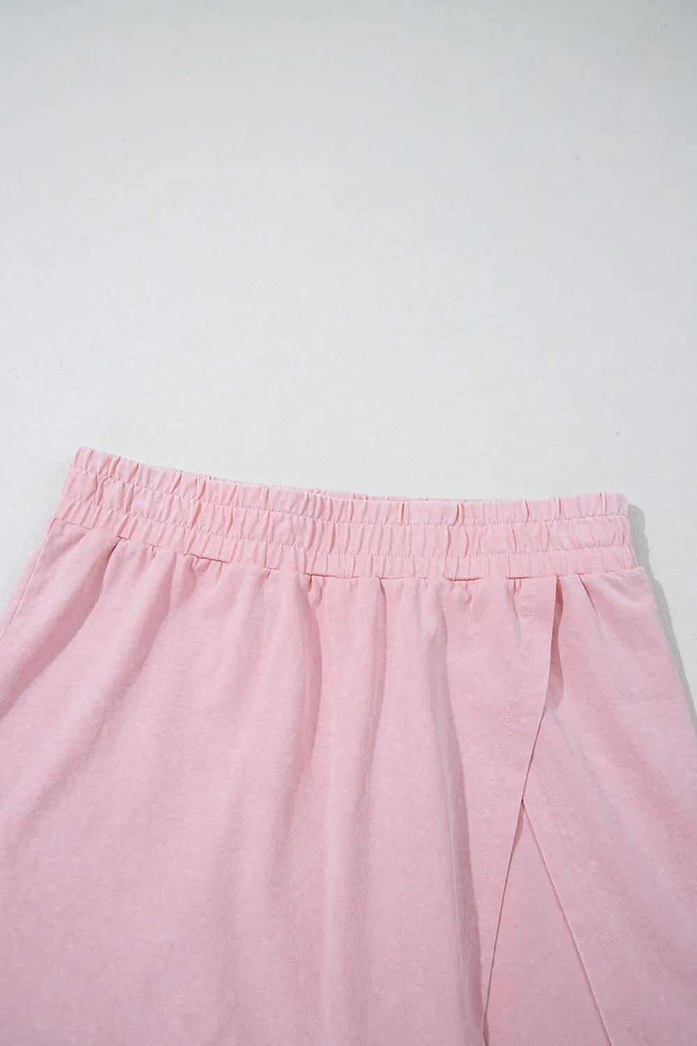 Mineral Wash Cotton Tank Top and Slit Skort Set - Valley Mimosa