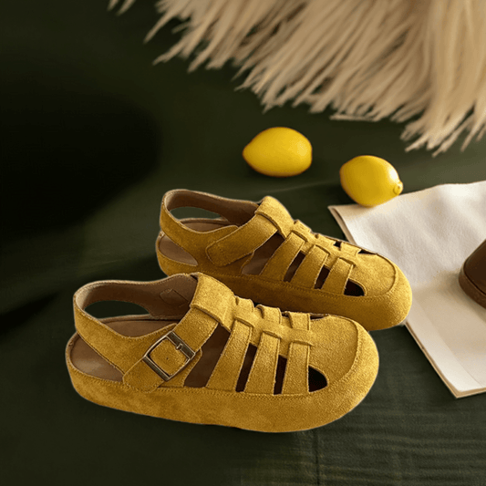 Round Toe Platform Loafers - Valley Mimosa